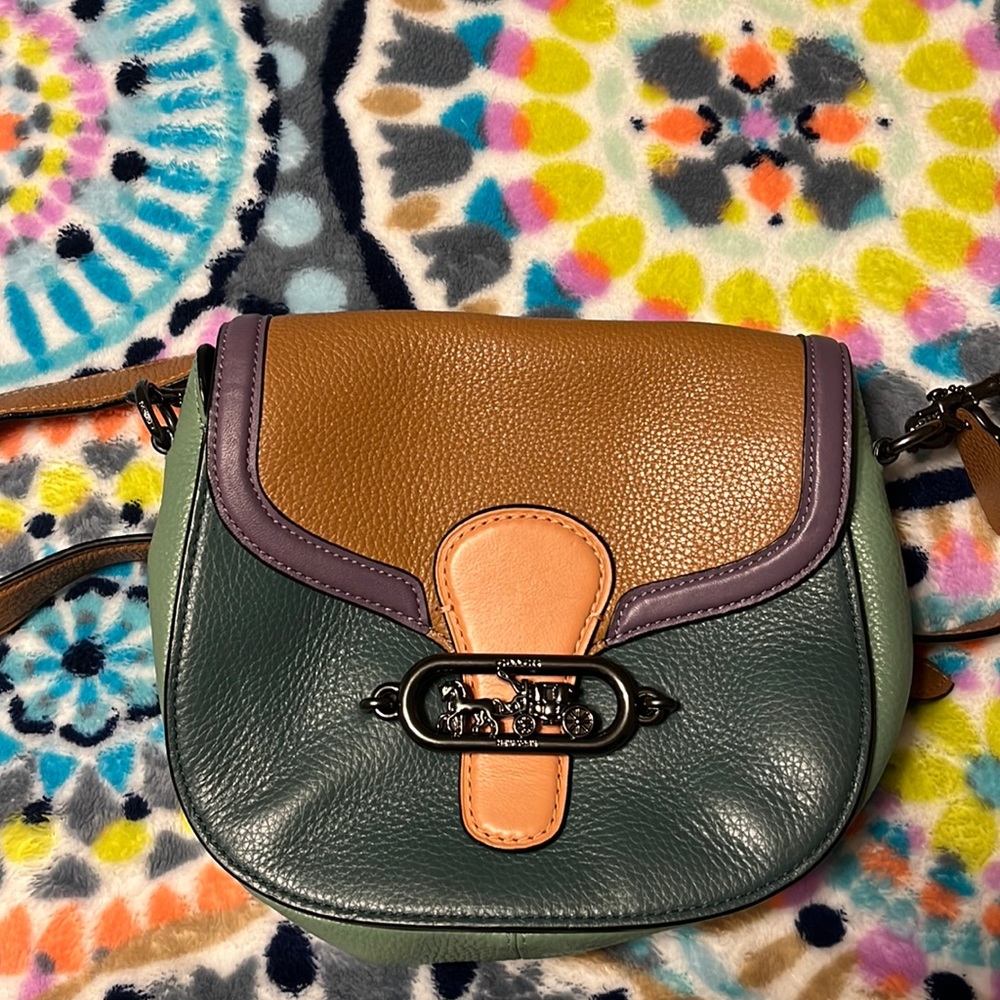 Crossbody Coach purse multi color